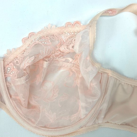 Lise Charmel Rose Lace Unpadded 3-Part Full Figure Bra 32G NWT - Picture 12 of 15